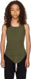 Rick Owens Kids Green Basic Tank Top In 15 Green