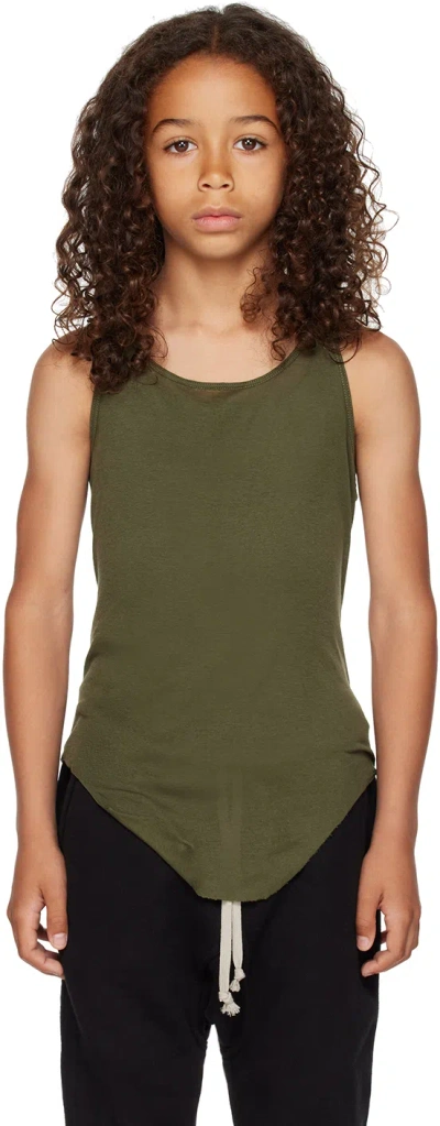Rick Owens Kids Green Basic Tank Top In 15 Green