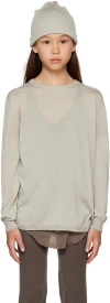Rick Owens Sweatshirt Aus Schurwolle In Pearl