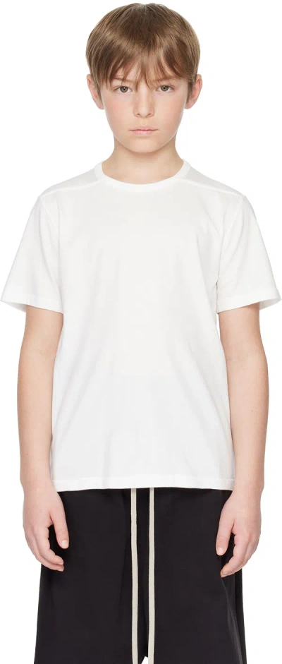 Rick Owens Kids Off-white Level T-shirt In 11 Milk