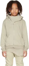Rick Owens Kids Off-white Mountain Hoodie In 08 Pearl