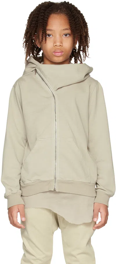 Rick Owens Kids Off-white Mountain Hoodie In 08 Pearl