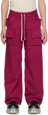 Rick Owens Kids Pink Creatch Cargo Pants In Fuchsia