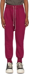 Rick Owens Kids Pink Drawstring Lounge Pants In Fuschia