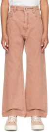 Rick Owens Kids Pink Geth Jeans In 13 Dark Pink