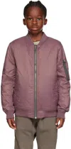 Rick Owens Technical Bomber Jacket In 33 Amethyst