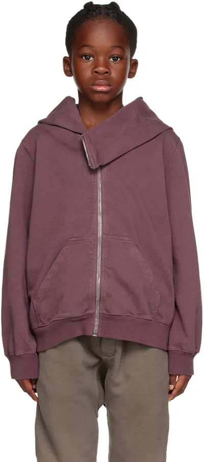Rick Owens Kids Purple Mountain Hoodie In 33 Amethyst