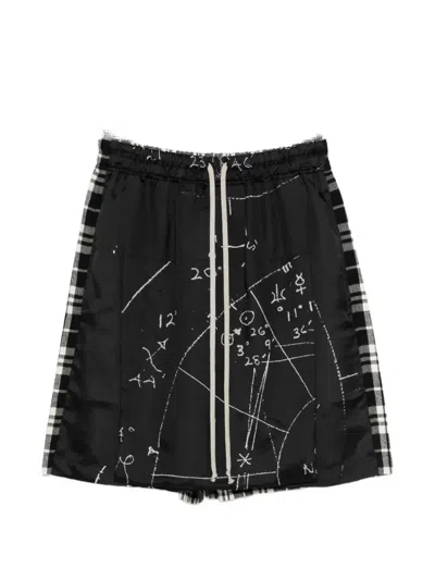 Rick Owens Kiltshorts Elasticated-waistband Shorts In Multi