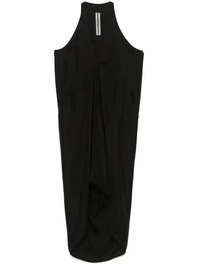 Rick Owens Kite Midi Dress In Black