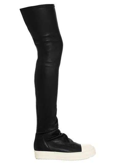 Rick Owens 'knee High Stocking Sneaks' Boots In Multi