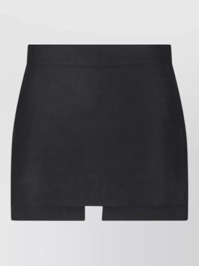 Rick Owens Knee Length Midi Tailored High Waist Shorts In Black