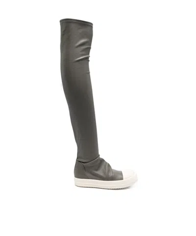 RICK OWENS KNEE-HIGH BOOTS