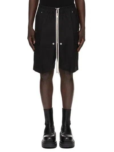 Rick Owens Knee-length Cargo Shorts In Multi