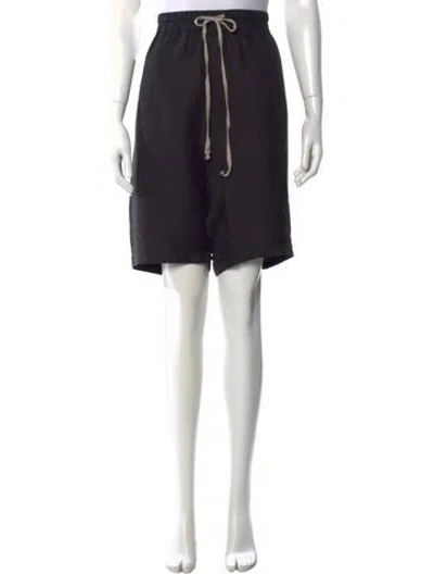 Pre-owned Rick Owens Knee-length Shorts In Black