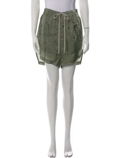 Pre-owned Rick Owens Knee-length Shorts In Green