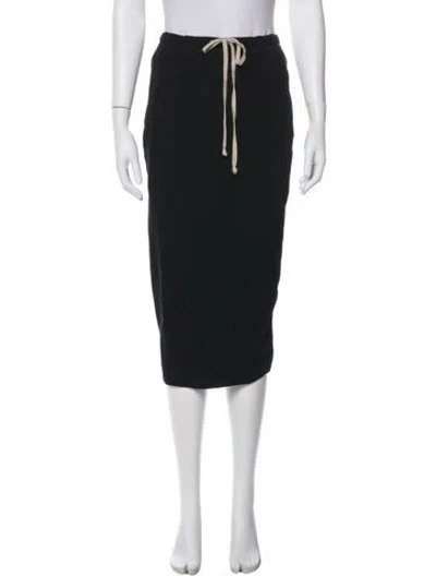 Pre-owned Rick Owens Knee-length Skirt In Black