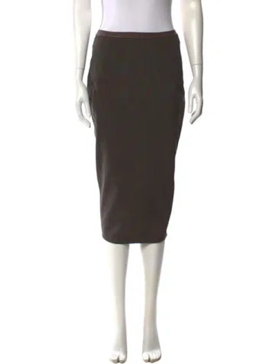 Pre-owned Rick Owens Knee-length Skirt In Green