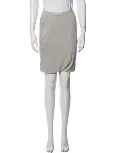Pre-owned Rick Owens Knee-length Skirt In Grey