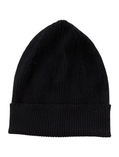 Pre-owned Rick Owens Knit Beanie In Black