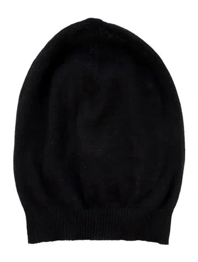 Pre-owned Rick Owens Knit Beanie In Black