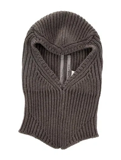 Pre-owned Rick Owens Knit Beanie In Gray