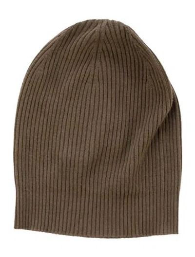 Pre-owned Rick Owens Knit Beanie In Green