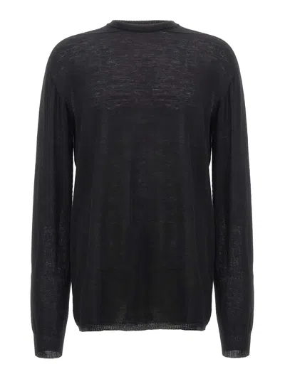 Rick Owens Knit Oversized Sweater In Black