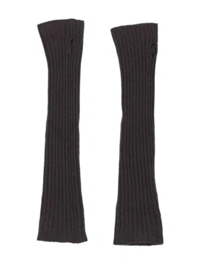 Pre-owned Rick Owens Knitted Arm Sleeves In Grey
