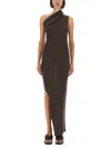Rick Owens One-shoulder Maxi Dress In Gray
