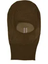 Rick Owens Knitted Balaclava In Brown
