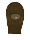 Rick Owens Knitted Balaclava In Brown