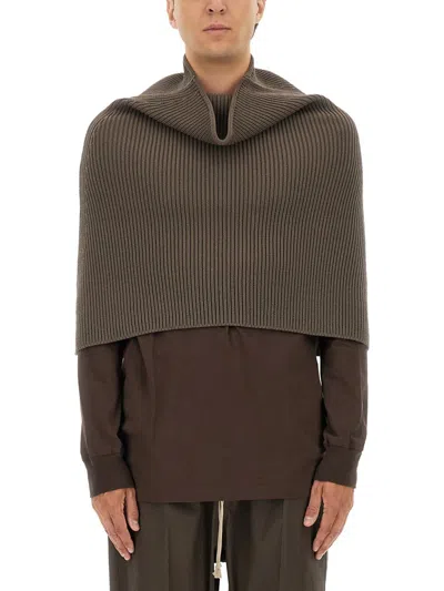 RICK OWENS RICK OWENS KNITTED CAPE