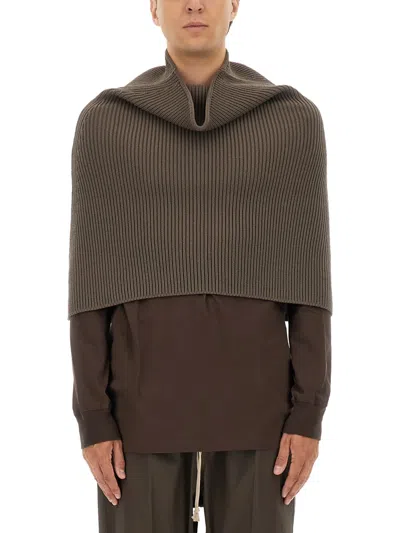 RICK OWENS KNITTED CAPE