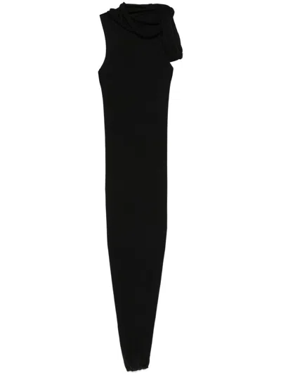 RICK OWENS MAXIKLEID MIT BÄNDERN