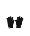 Rick Owens Knuckle Buttoned Ribbed Fingerless Gloves