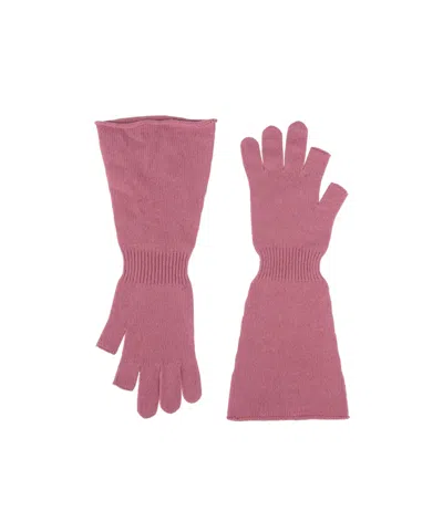 Rick Owens Knitted Gloves In Pink
