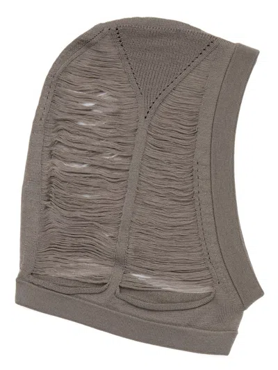 Rick Owens Knitted Hat In Gray
