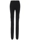 Rick Owens Knitted Leggings Elastic Waistband In Black