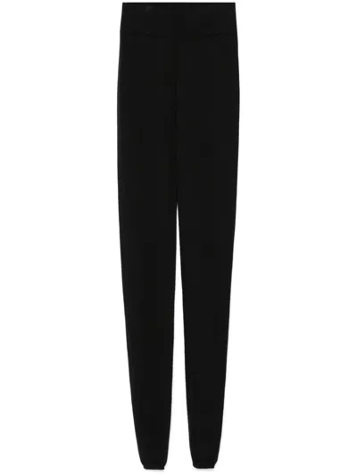 Rick Owens Knitted Leggings In Black