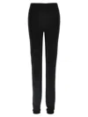Rick Owens Knitted Leggings Elastic Waistband In Black