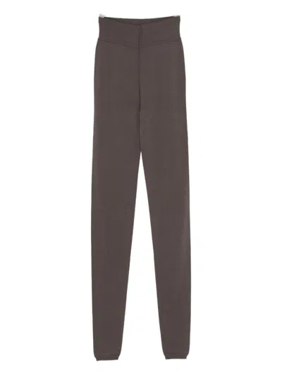 Rick Owens Grey High Waisted Trouser