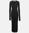 Rick Owens Silk-blend Maxi Dress In Black