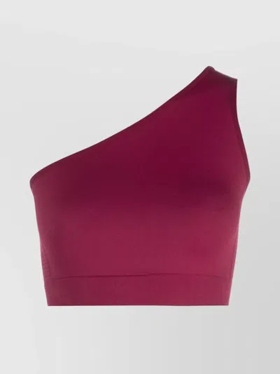 RICK OWENS KNITTED ONE-SHOULDER BANDEAU TOP