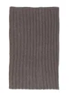 Rick Owens Ribbed Knit Rectangular Scarf In Grey