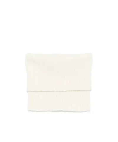 Rick Owens Knitted Scarf In White