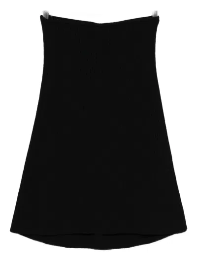 Rick Owens Knitted Skirt In Black