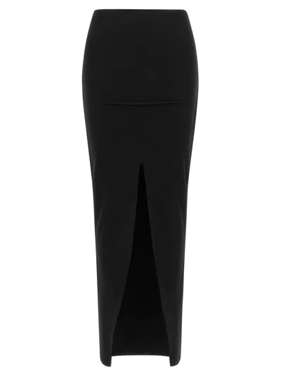Rick Owens Knitted Skirt In Black