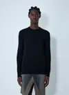 Rick Owens Knitted Sweater In Black