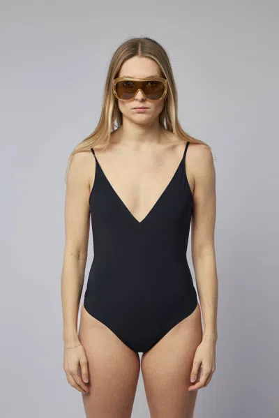 Rick Owens Knitted Swimwear - Deep V Bather Black