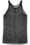 RICK OWENS RICK OWENS "KNITTED TANK TOP WITH PERFORATED